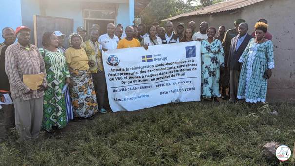 ITURI : LE P-DDRCS ET GAD LANCENT LE PROJET DE REINTEGRATION SOCIO-ECONOMIQUE DES EX-COMBATTANTS ET LES MEMBRES DES COMMUNAUTES